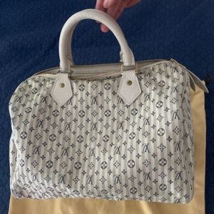 Louis Vuitton Limited Edition Croisette Speedy in Blue Mongram idylle